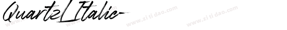 QuartzL Italic字体转换
